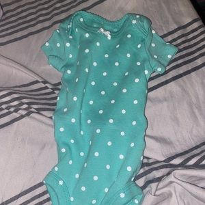 Carter’s Green Polka Dot Onesie
